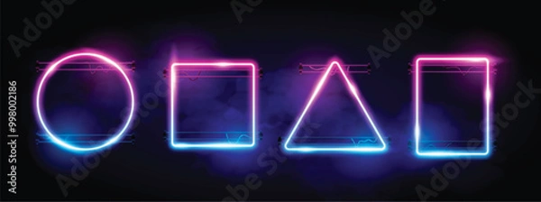 Obraz Neon frames collection