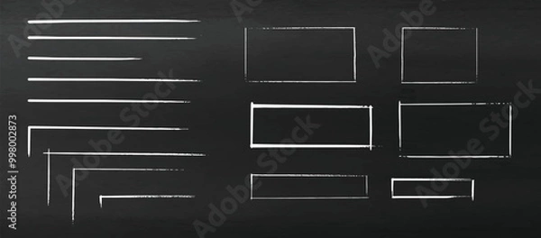 Obraz Set of hand drawn colorful arrows and lines. highlighter elements.