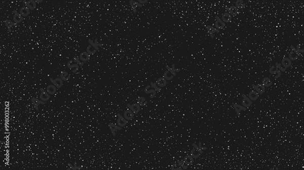 Obraz Colorful falling confetti on black background