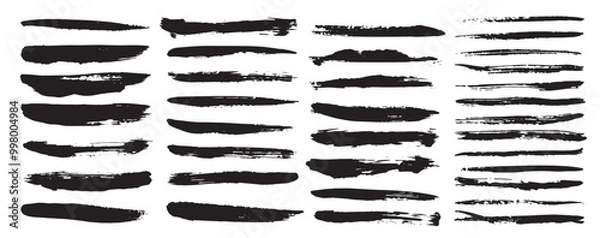 Obraz Big set of brush strokes