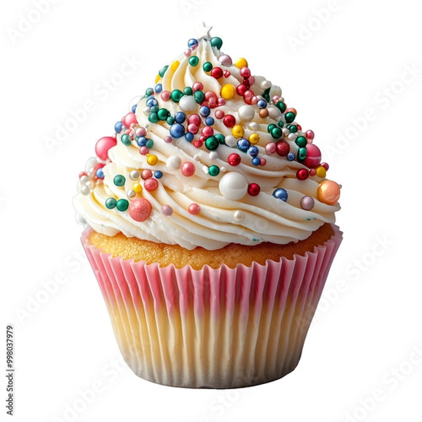 Obraz Holiday-Themed Cupcake