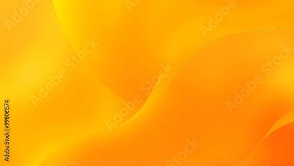 Fototapeta Abstract Yellow Background with Smooth Gradient Waves