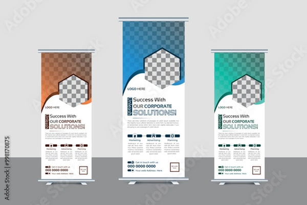 Obraz Corporate Rollup banner presentation design