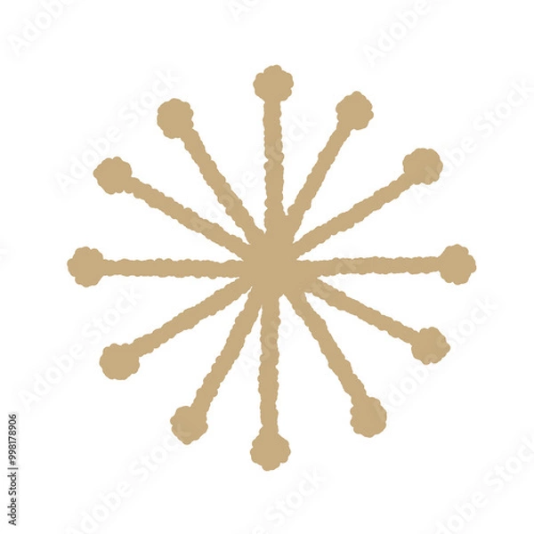 Obraz クリスマス飾り　キラキラしたオーナメント　金色のモチーフ