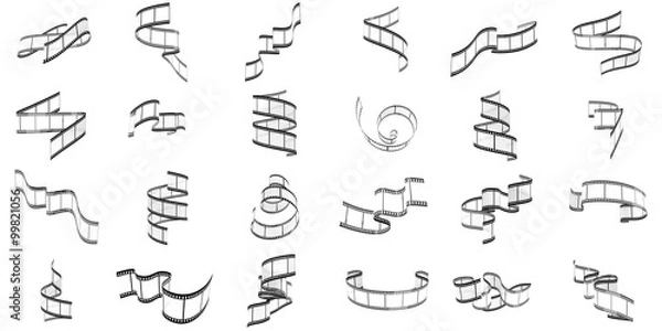 Fototapeta Film w paski 3D