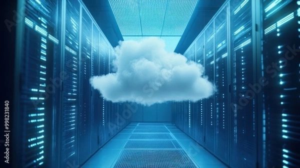 Fototapeta Cloud Computing Server Room