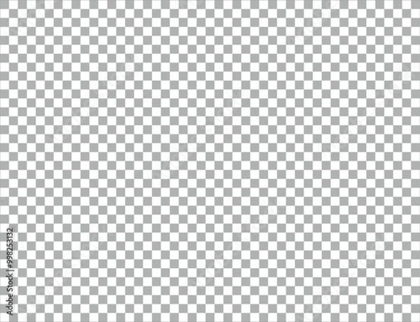 Fototapeta Seamless transparent pattern background, vector checkerboard simulation.  Checker chess board square grid line gray and white vector illustrations transparent grid style 