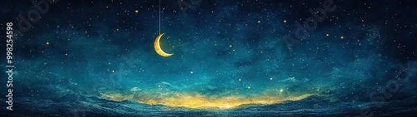 Fototapeta Colorful Whimsical Vector Illustration of a Dreamy Landscape with Playful Elements and Fantasy Theme