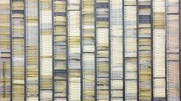 Fototapeta Karty zleceń pracy