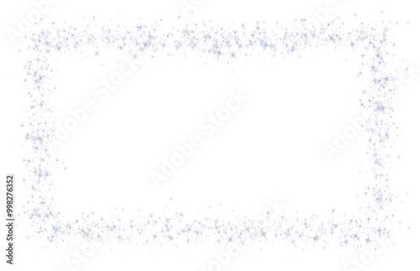 Obraz Rectangle Silver Color Glitter Sparkle Border Frame, 16x9