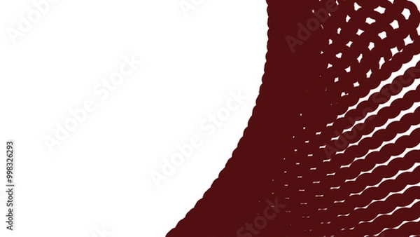 Obraz Maroon and white wave line pattern abstract background for backdrop