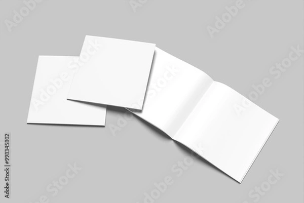 Fototapeta Minimalist Square Magazine Mockup for showcasing your design to clients
