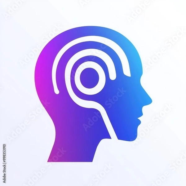 Fototapeta Bold logo featuring abstract shapes representing the potential of artificial intelligence