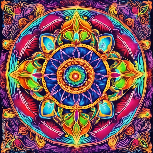 Fototapeta Radiant Spectrum Mandala