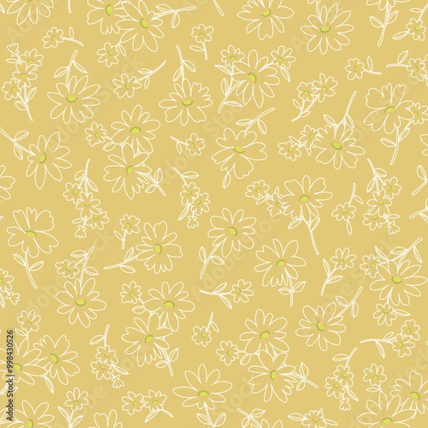 Fototapeta Abstract floral pattern perfect for textile design,