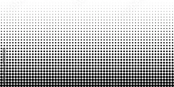 Obraz Dot pattern seamless background. Circle polka dot pattern vector template. Abstract futuristic dotted mesh with gradient effect. Geometric minimal digital design.