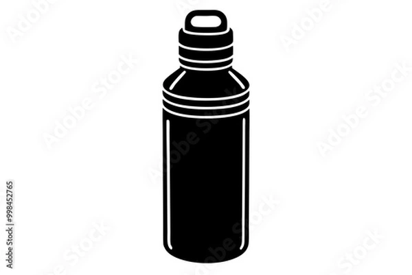 Obraz black and white bottle