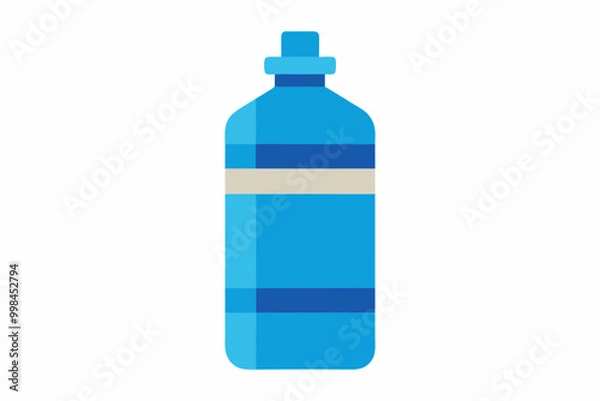 Obraz blue bottle isolated on white