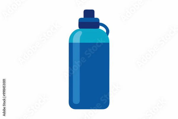 Obraz blue plastic bottle isolated