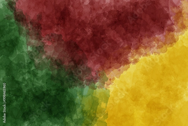 Obraz Juneteenth background with watercolor stroke. Vector illustration. Black History Month background.