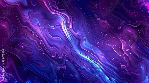 Fototapeta Abstract neon liquid wavy background. Liquid art, marbling texture