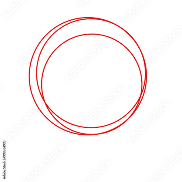 Obraz abstract red circle