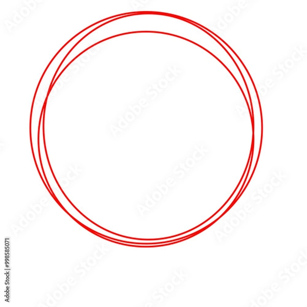 Obraz abstract red circle