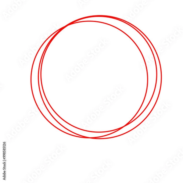 Obraz abstract red circle