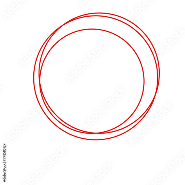 Obraz abstract red circle