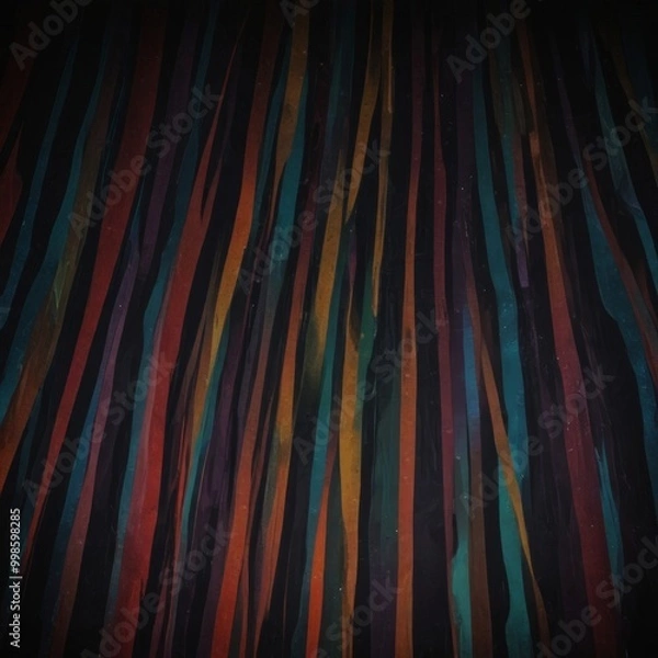 Fototapeta a close-up view textured surface with vertical stripes in various colors, including red, orange, yellow, green, blue, and purple