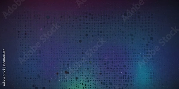 Fototapeta a dark blue background with a pattern of small dots in various shades of purple and blue, creating a visually striking and abstract design