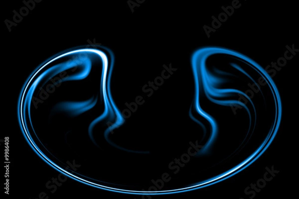 Obraz fumée bleue