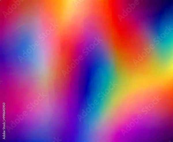 Fototapeta a vibrant, abstract background with a gradient of colors, including red, orange, yellow, green, blue, and purple, creating a visually striking and dynamic composition
