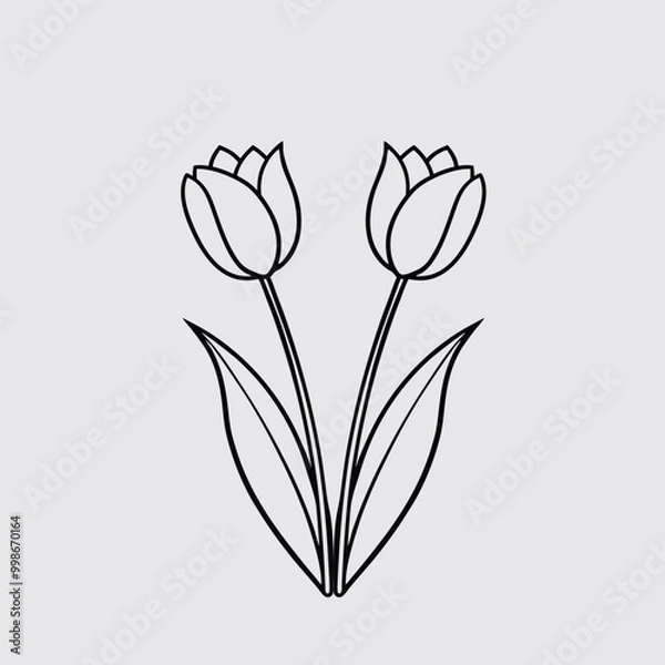 Obraz tulip flower vector