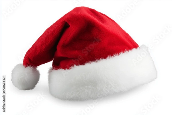 Obraz Santa Hat Isolated on White Background