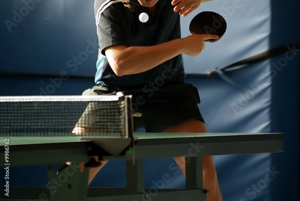 Obraz tenis stołowy obsługujący