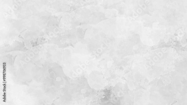 Obraz Silver ink and watercolor textures, white paper with white marble background. Modern grey paint limestone texture background.