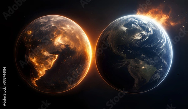 Fototapeta planets in space