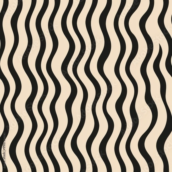 Fototapeta A seamless pattern based on a traditional African tribal zigzag drawing line shape. It can be used for clothing, textiles, interior decoration elements, upholstery, and gift wrapping.
