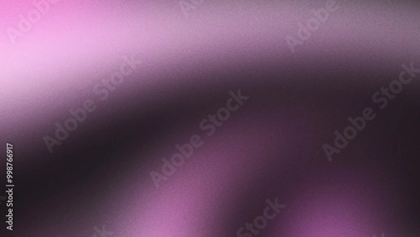 Fototapeta Grainy gradient background in pink, black, and white with a noisy texture, ideal for header banners and design backdrops.