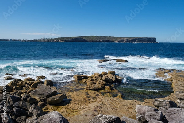 Obraz Shores near Hornby Lighthouse at South Head, New South Wales, Australia