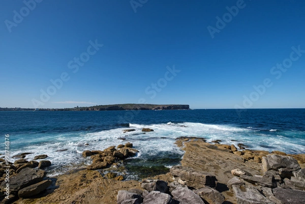 Obraz Shores near Hornby Lighthouse at South Head, New South Wales, Australia