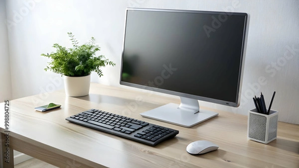 Obraz desk with computer