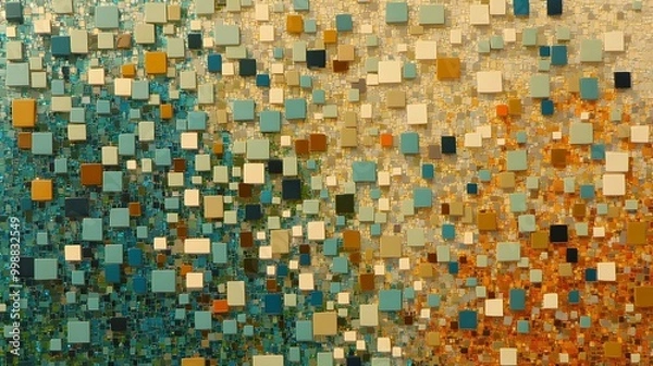 Obraz Abstract 3D Cube Art Collection: Geometric Designs, Textures, and Colorful Patterns
