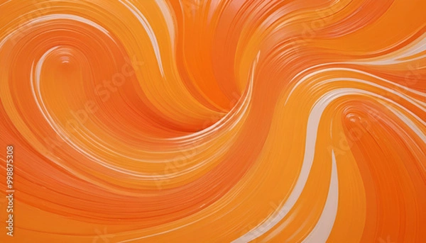 Obraz  orange paint brush strokes Spiral gradient waves background texture