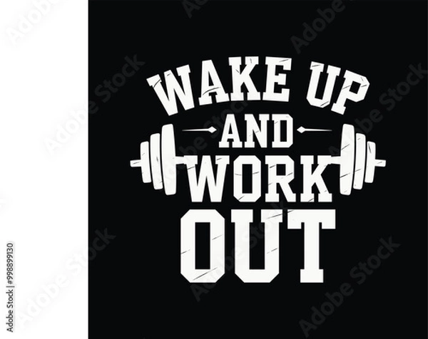 Fototapeta Wake up and work out, EPS