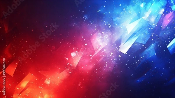 Obraz Abstract American flag background with stars and stripes, symbol of USA patriotic election theme in vibrant color illustration new beautiful stock image illustration AI