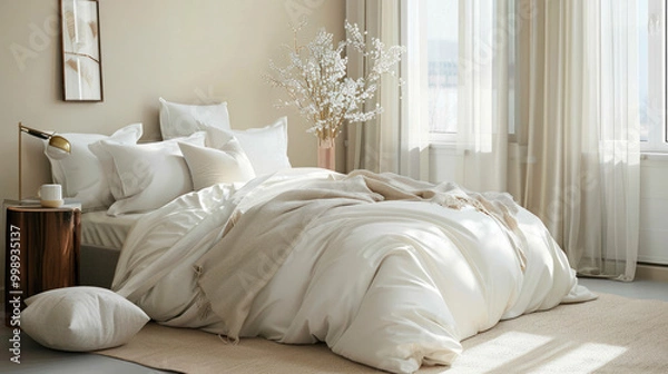 Obraz A guide to selecting bedding sets based on bedroom themes, from minimalist to eclectic designs.