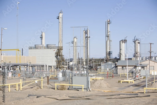 Fototapeta Natural gas compressor station