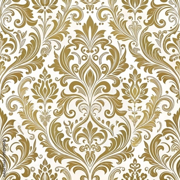Obraz seamless damask wallpaper